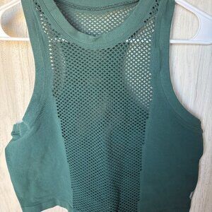 Free People Mesh In Session Tank Green